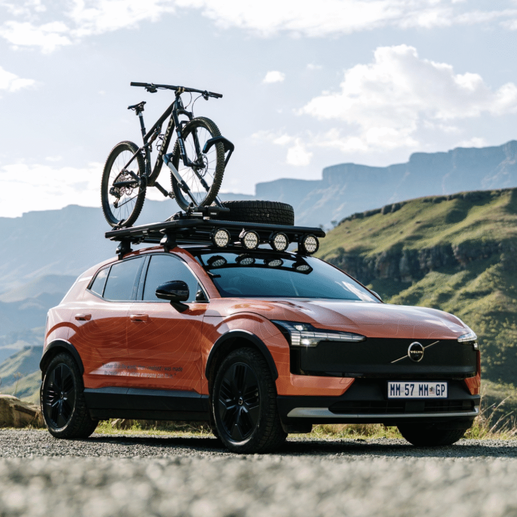 Volvo EX30 Cross Country climbing Sani Pass