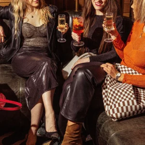 Girls drinking on a night out at The Rockefeller