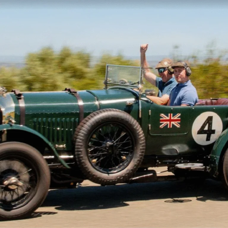 An old car racing at Speed Classics Cape Town