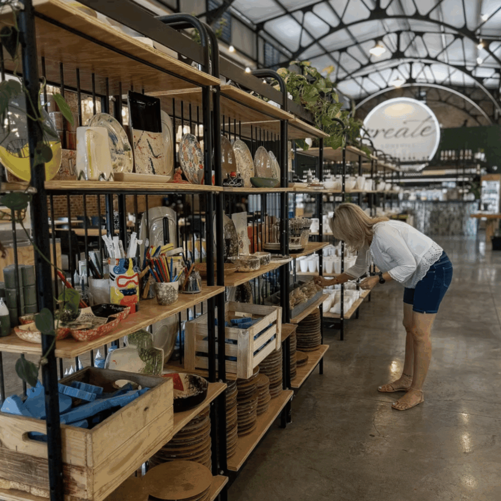 Create Lonehill pottery shelves