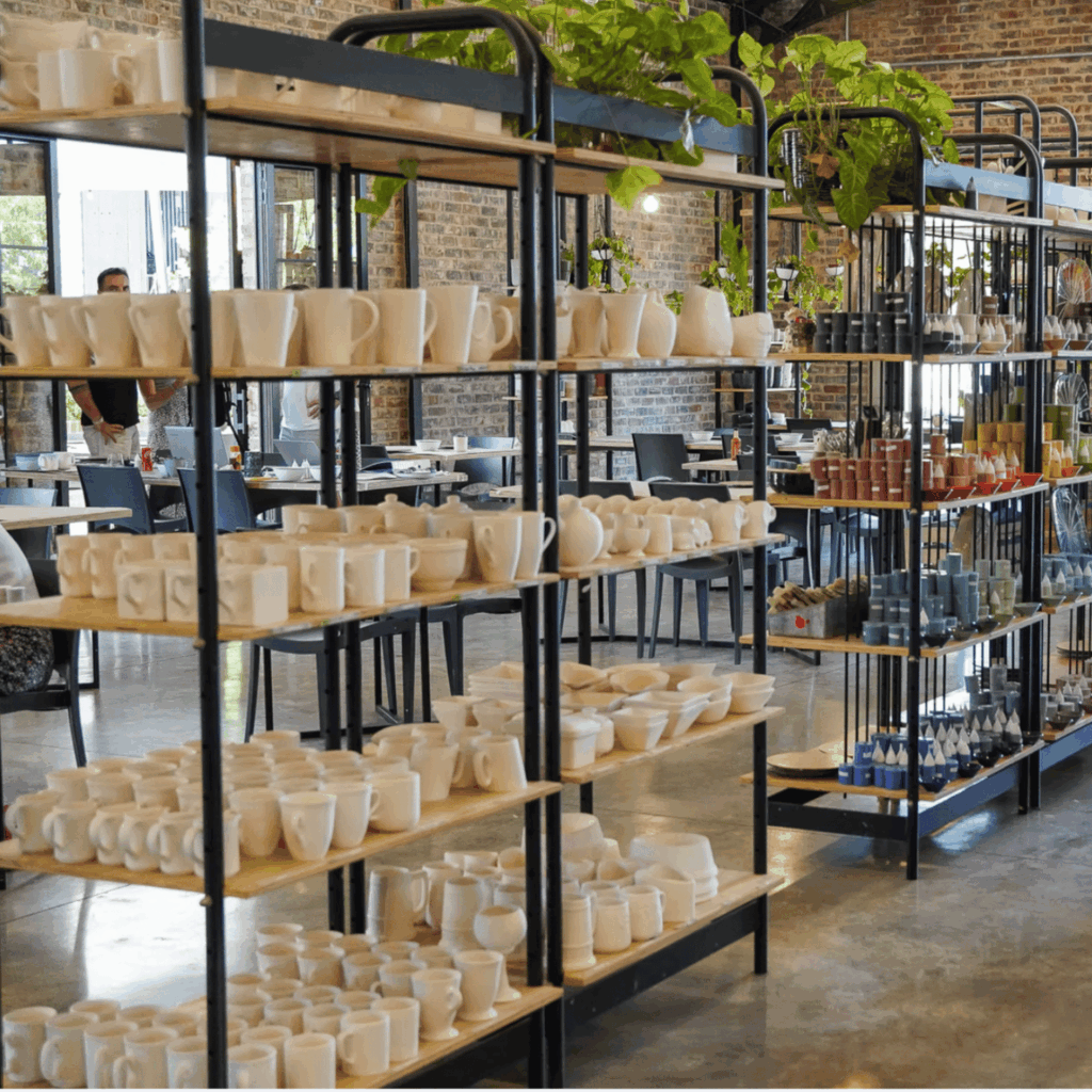 pottery and ceramics ready for painting at Create Lonehill