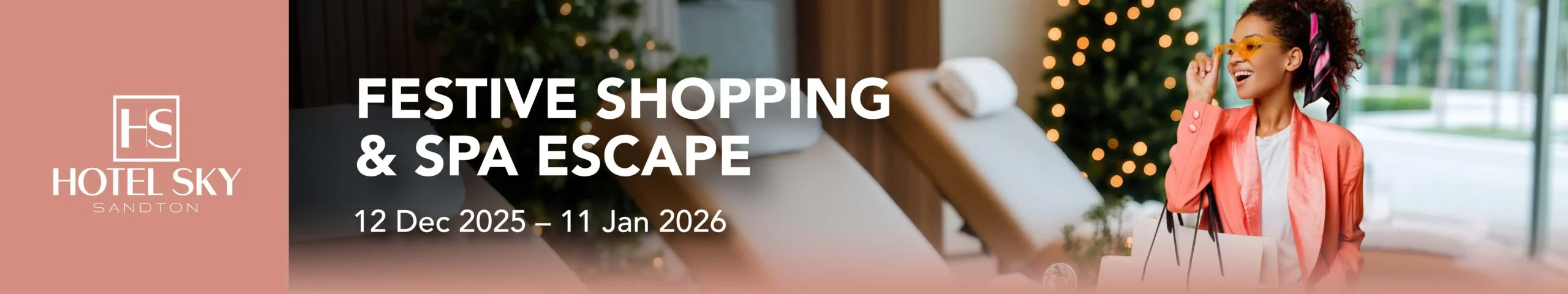 Hotel Sky Sandton Festive Shopping Banner December 2025