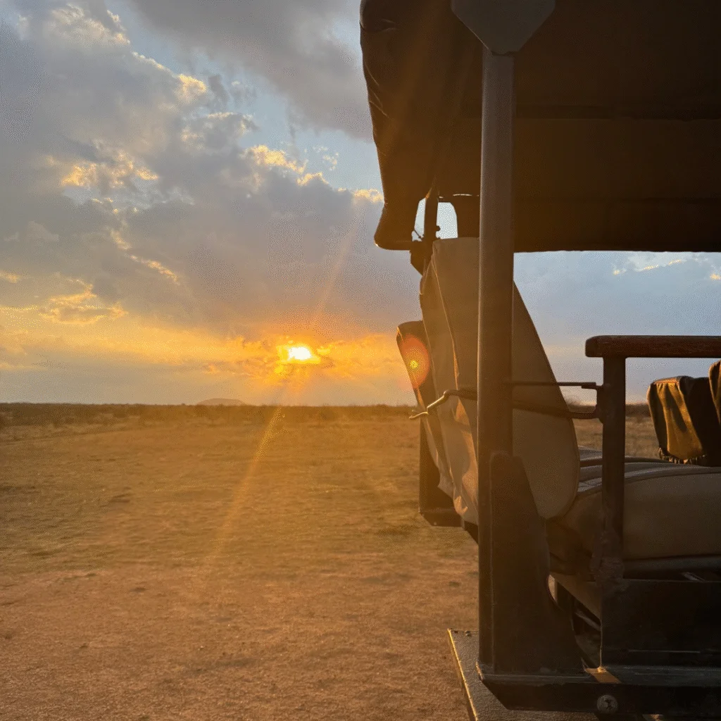 Tau Game Lodge game Drive