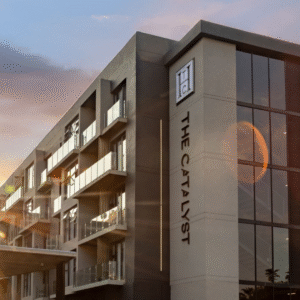 The Catalyst Hotel against the sky