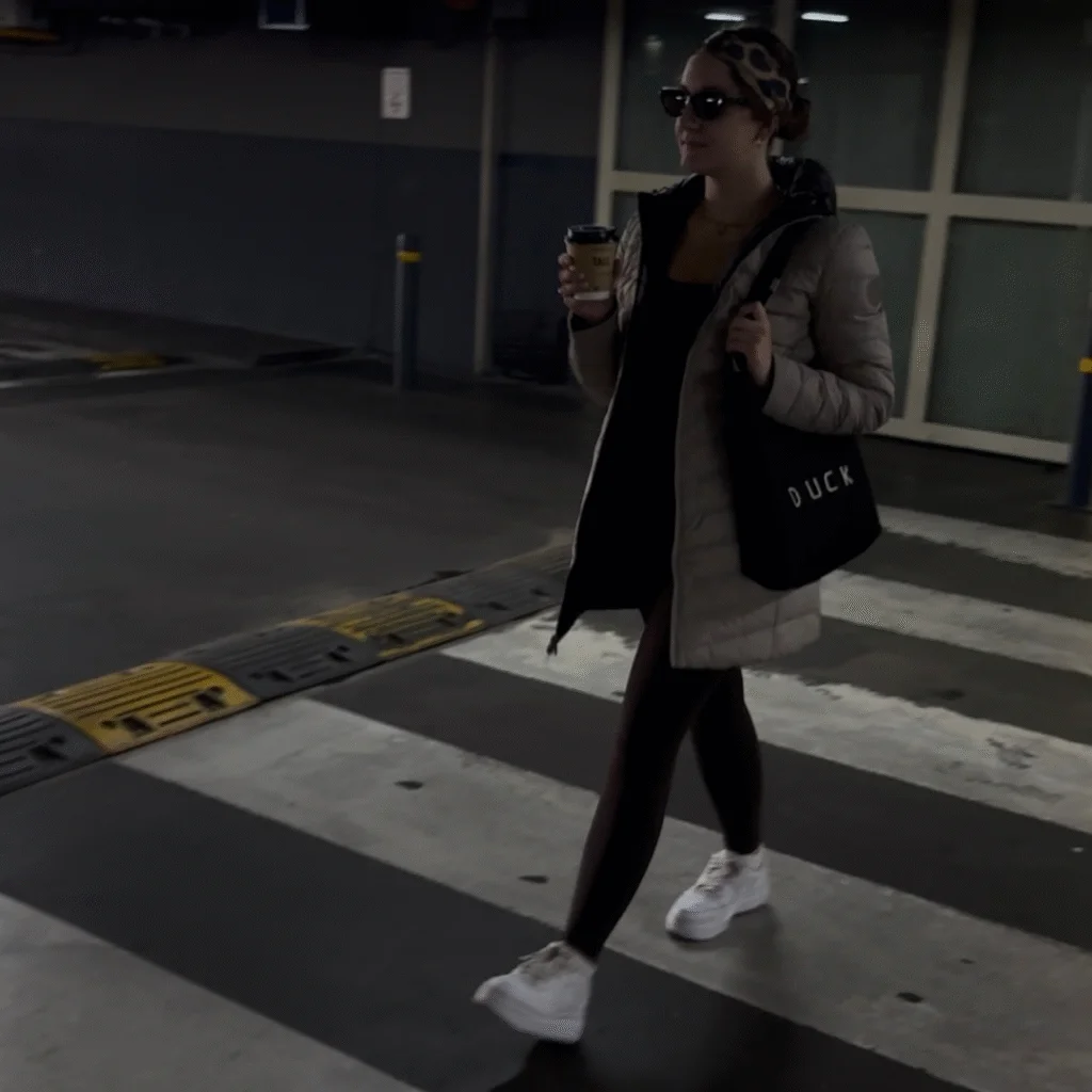 Duck Apparel Classic Parka, Woven Tote, The Milan sunglasses and Soft-Motion Leggings