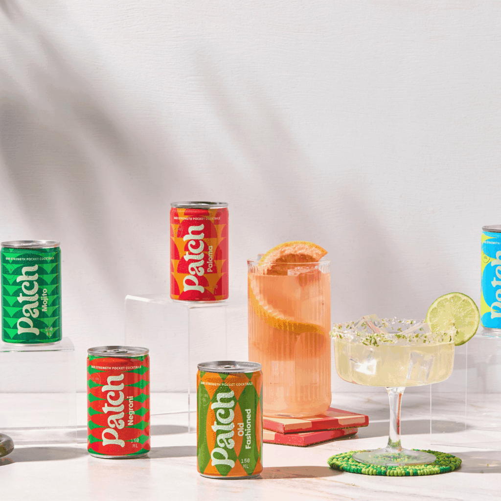 Full range of Patch Cocktails lined up