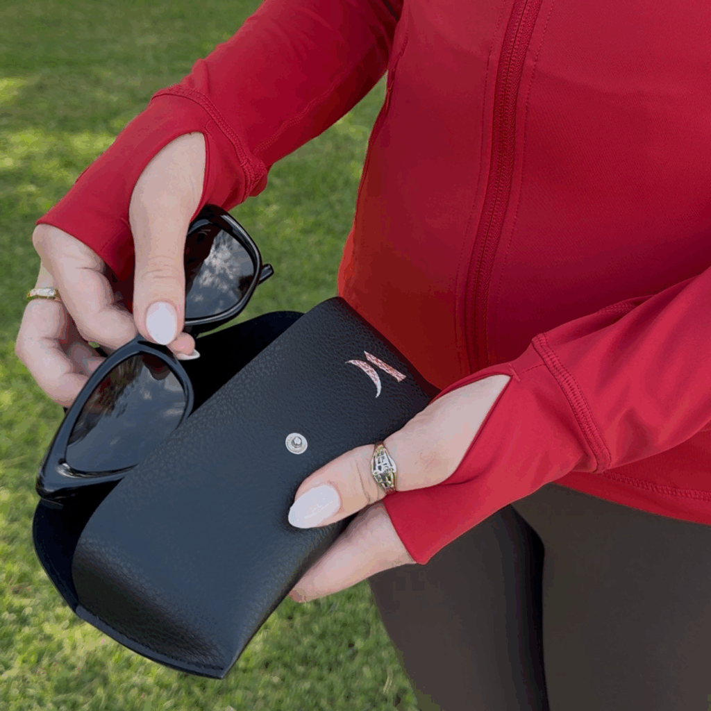 Duck Apparel Milan Cat-Eye Sunglasses and Chilli Red Lightweight Motion Jacket