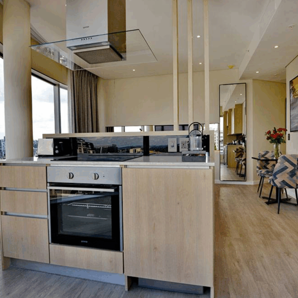 @Sandton Hotel Junior Suite Kitchenette with oven