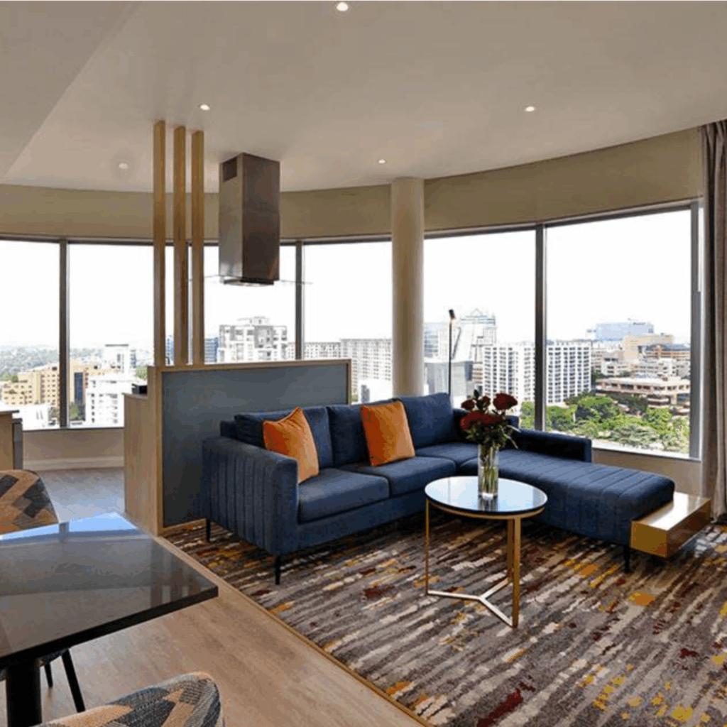 @Sandton Hotel Junior Suite Lounge with couch