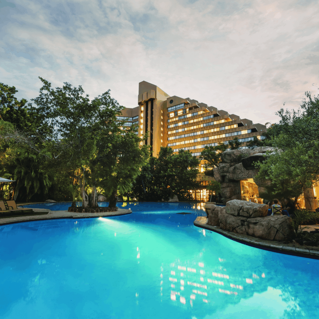 Cascades Hotel Exterior at Sun City Resort