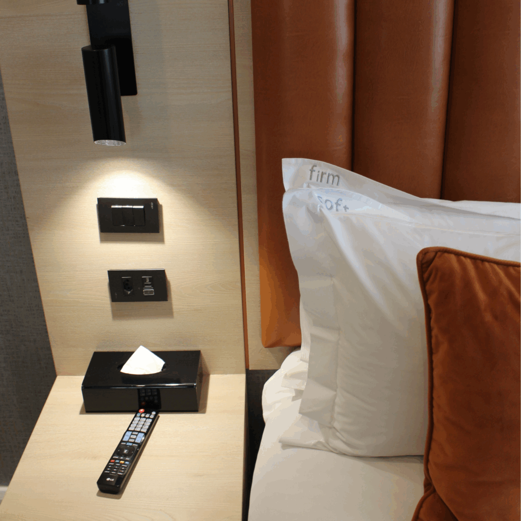 @Sandton Hotel Junior Suite Bedroom Soft-Firm Pillows