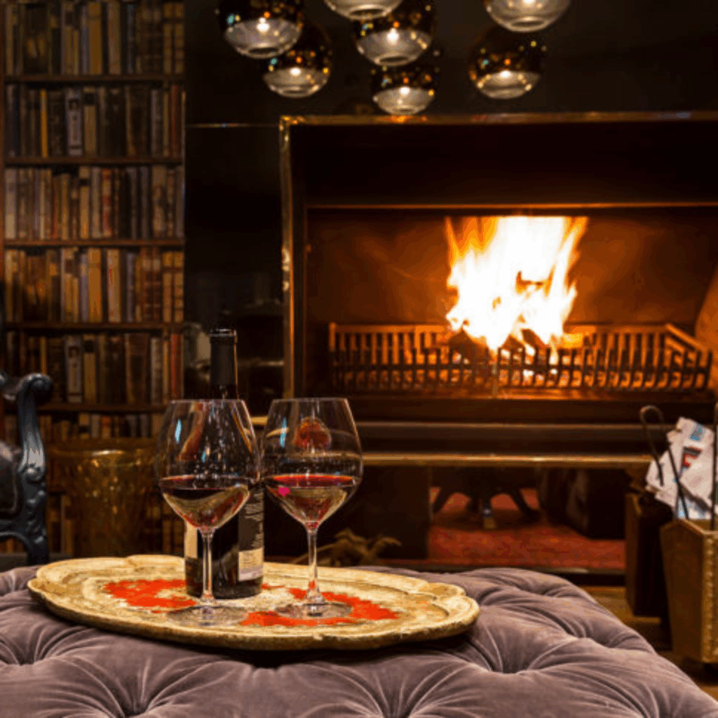 Majeka House fireplace