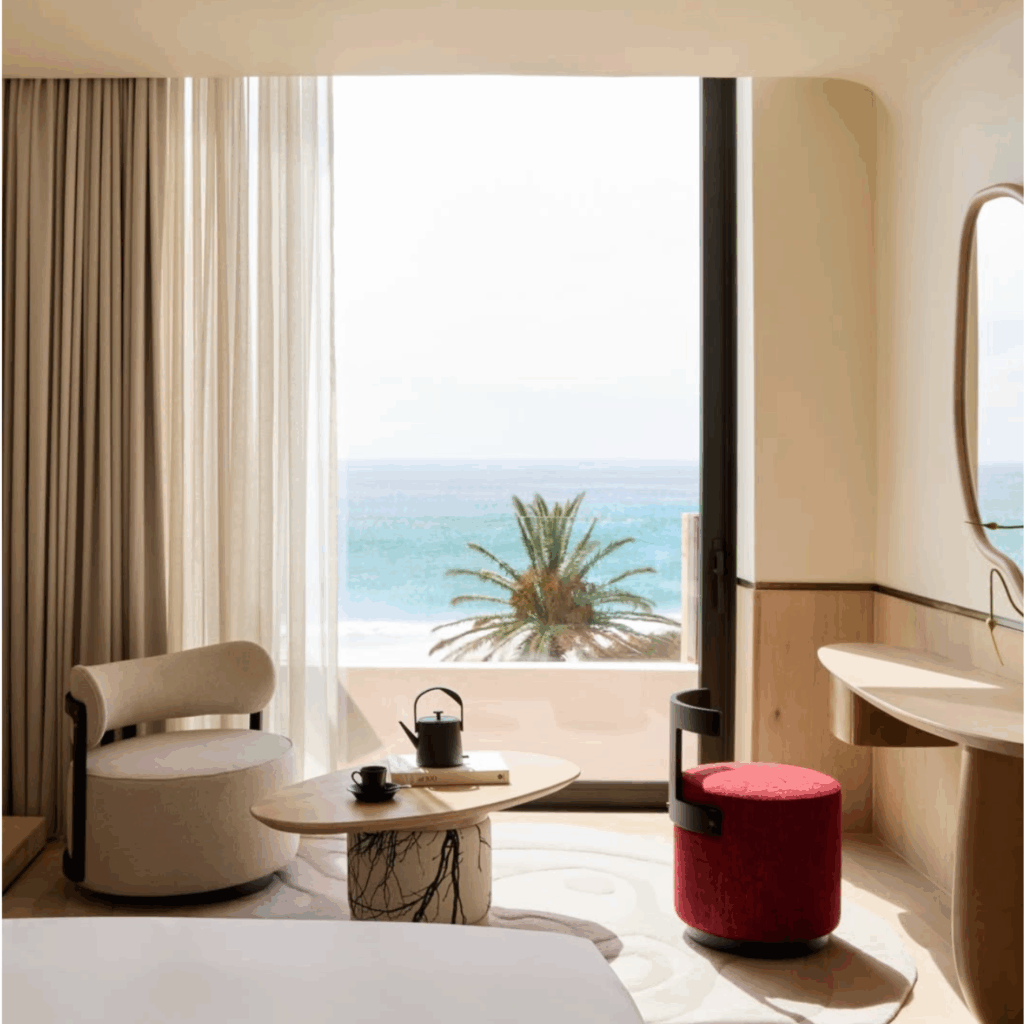 Morea House view of beach from room