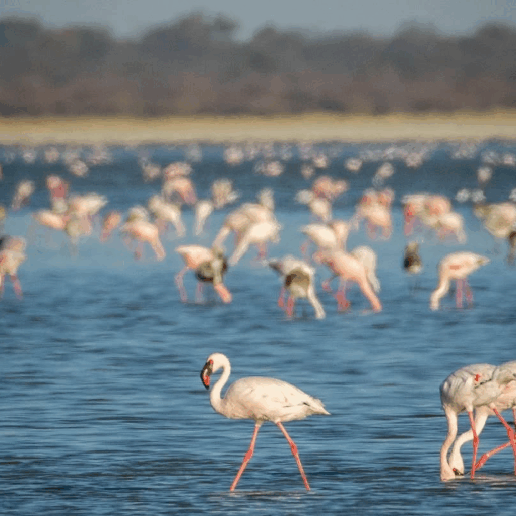 Nata Lodge flamingos