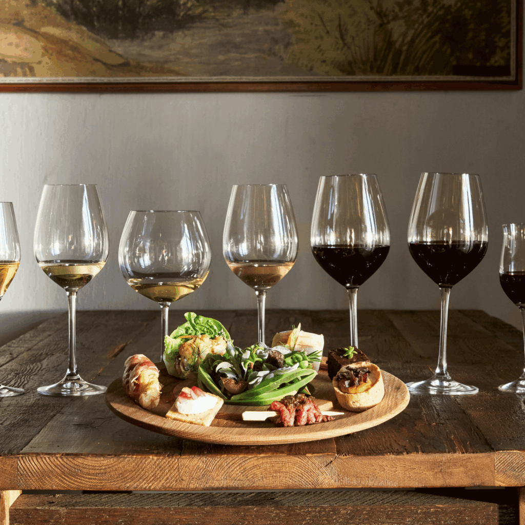 Wine pairing at Geuwels at Vergenoegd Low Wine Estate