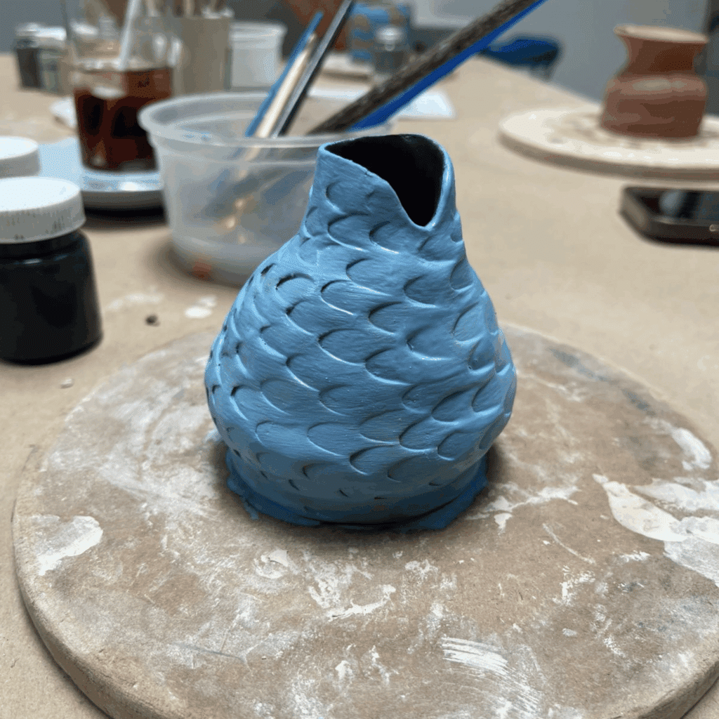 final pottery product before kilning