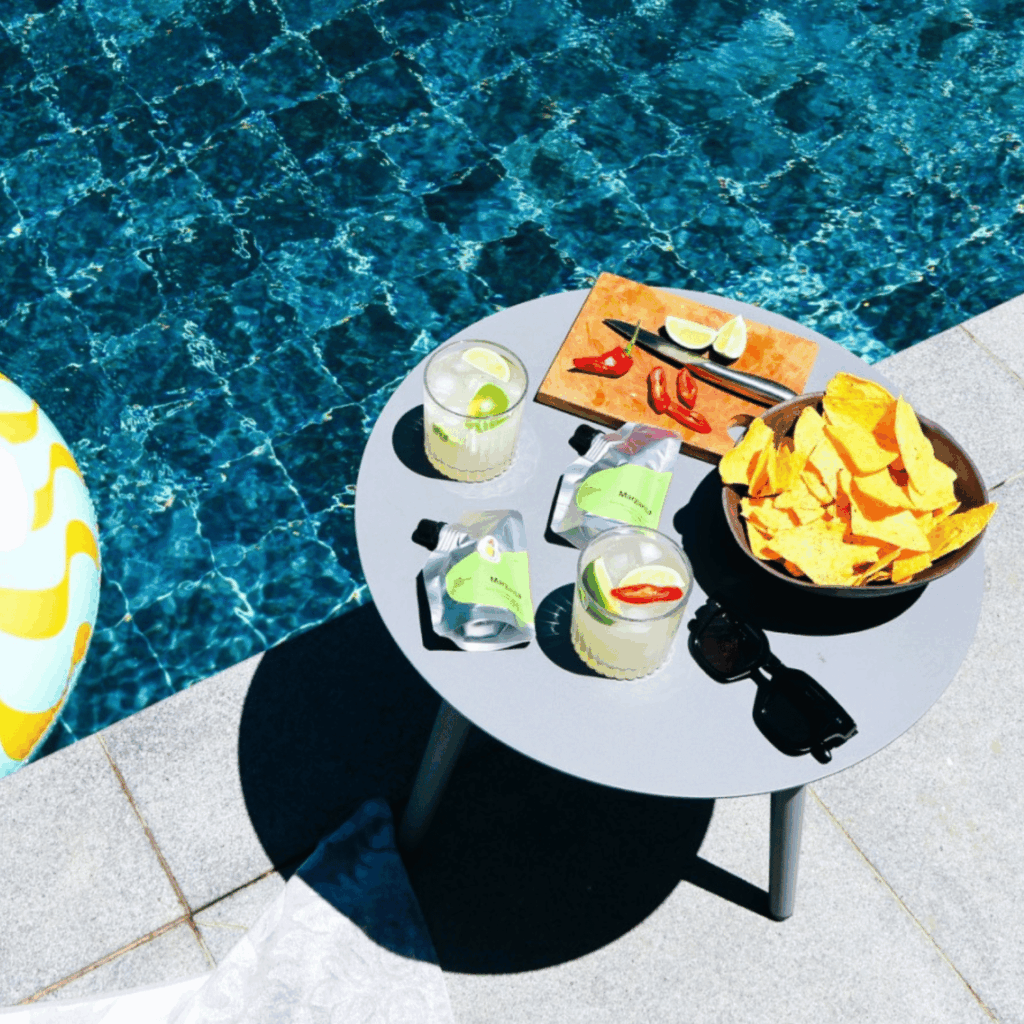 Cocktails by the pool