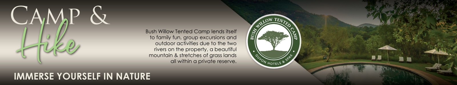 Guvon Bush Willow Camp & Hike Banner