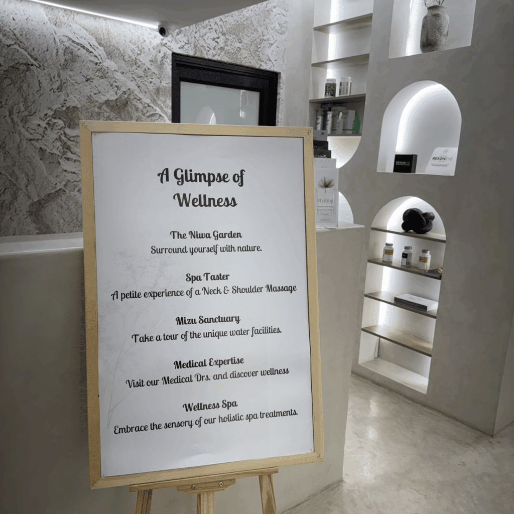 The Hyding wellness and spa offerings