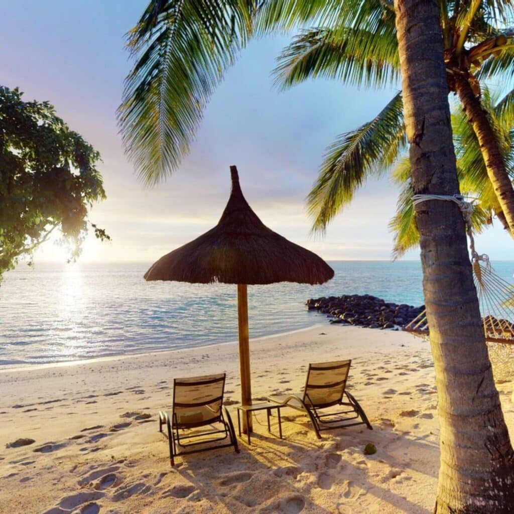 Paradise Beachcomber Beach Sunset