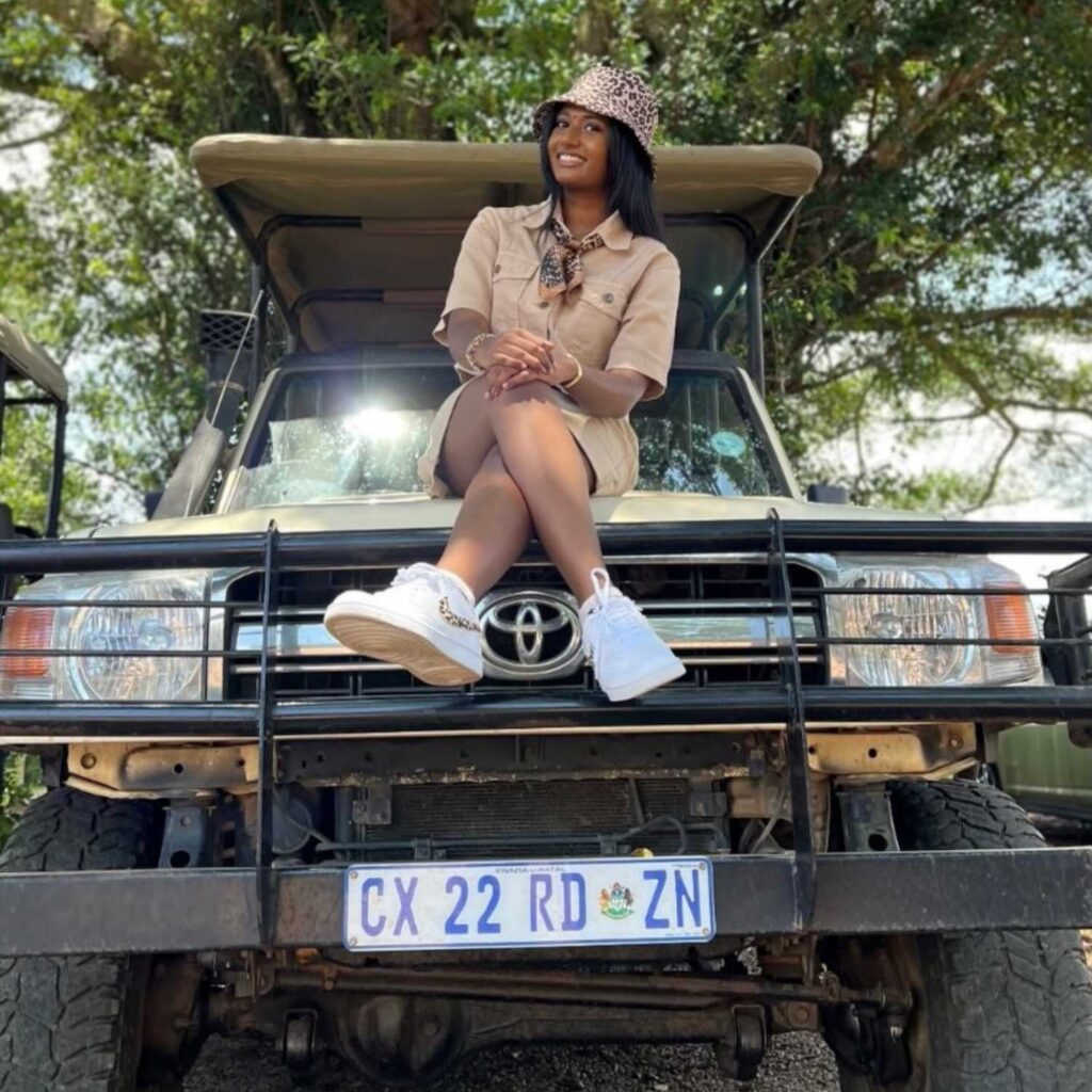 Pezulu Safari Park Women on Vehicle