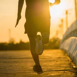 Chasing the golden hour running image