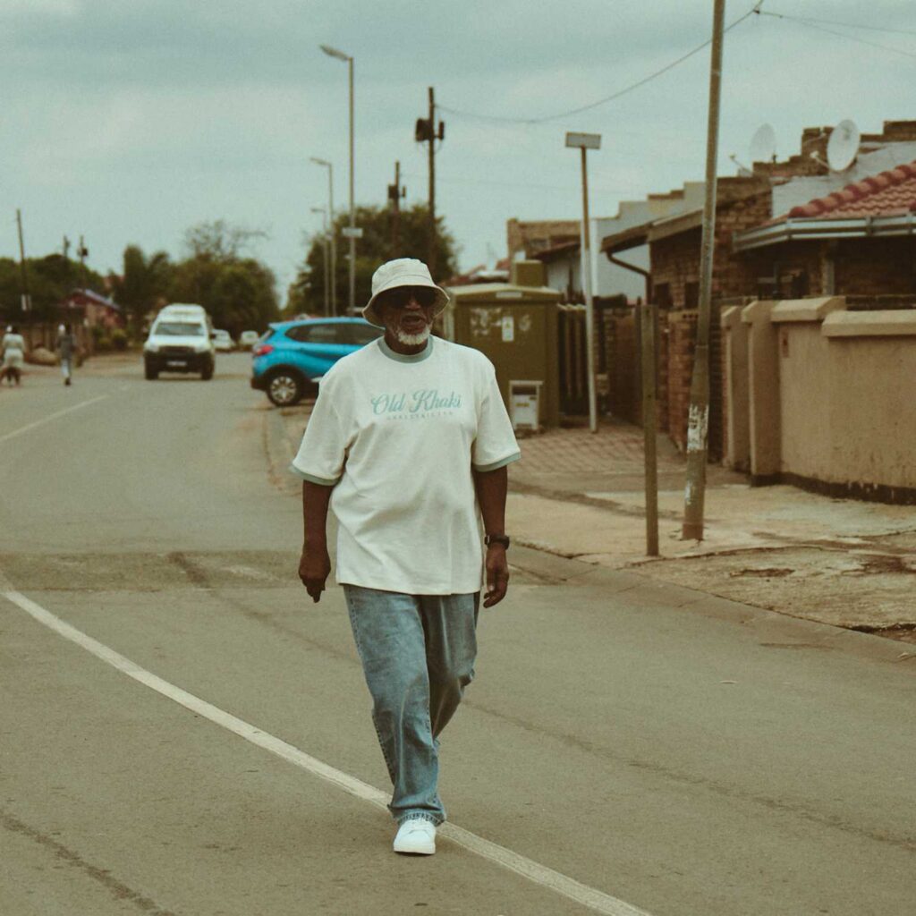 Sipho “Hotstix” Mabuse in Old Khaki Clothing