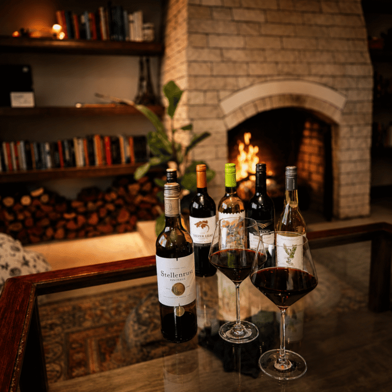 Wine of The Month in front of a fire - Hello Lifestyle