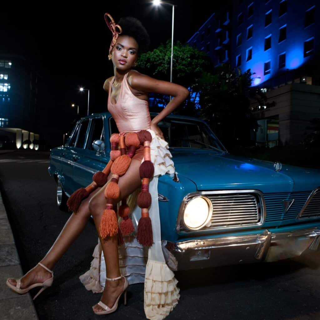 Durban July - Model by Car
