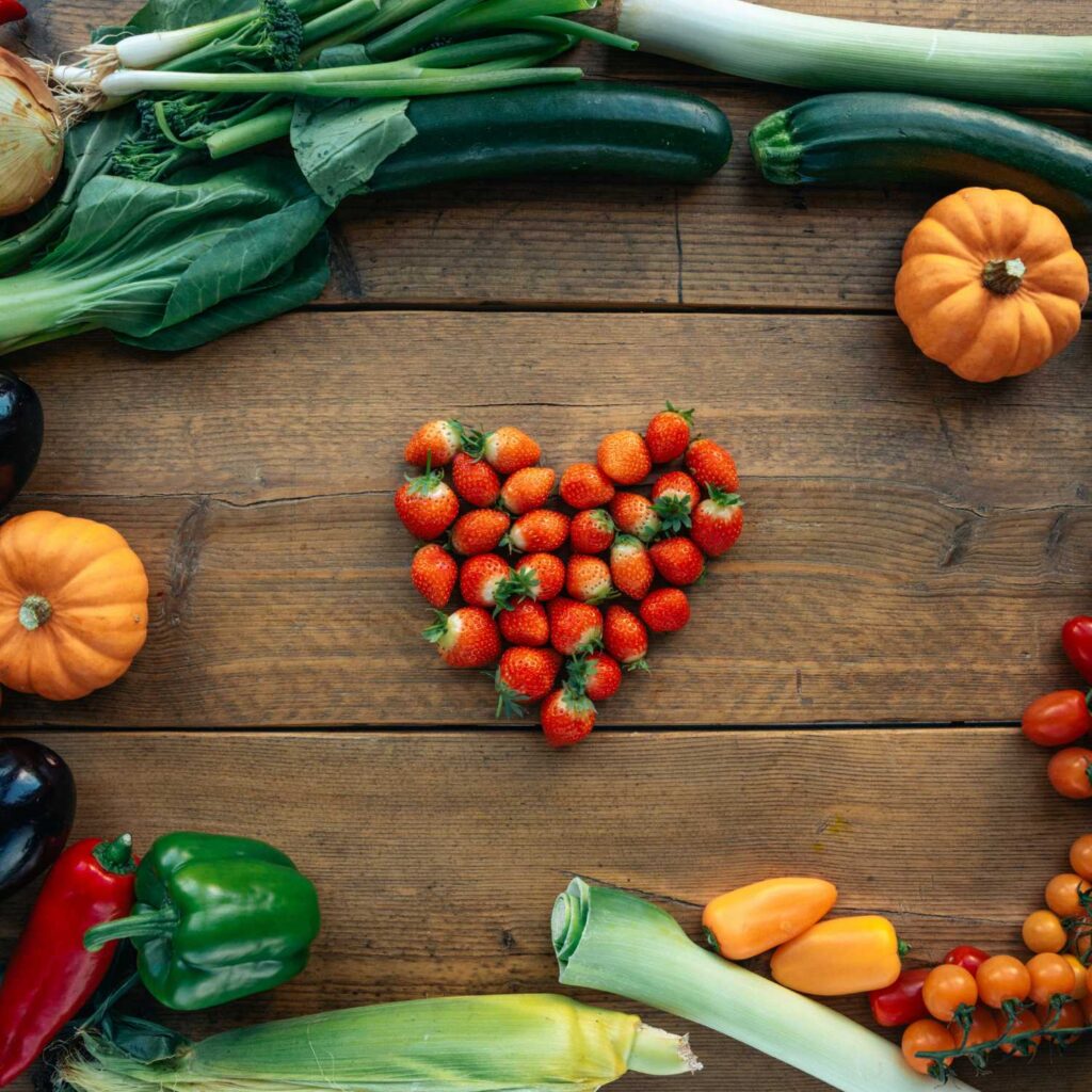 Real fruit and vegetables