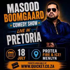 Masood Boomgaard Live In Menlyn