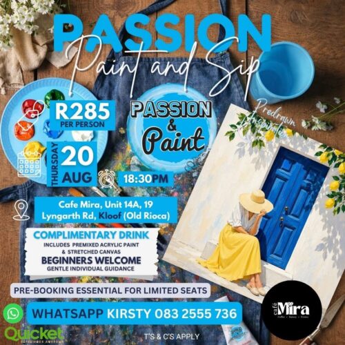 Passion Paint and Sip | Mediterranean Mira