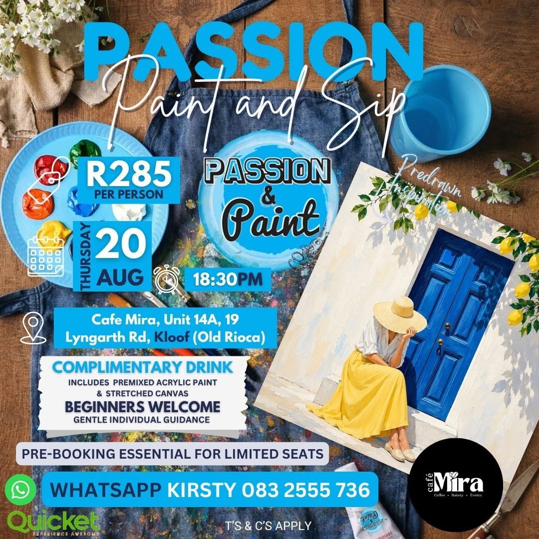 Passion Paint and Sip | Mediterranean Mira