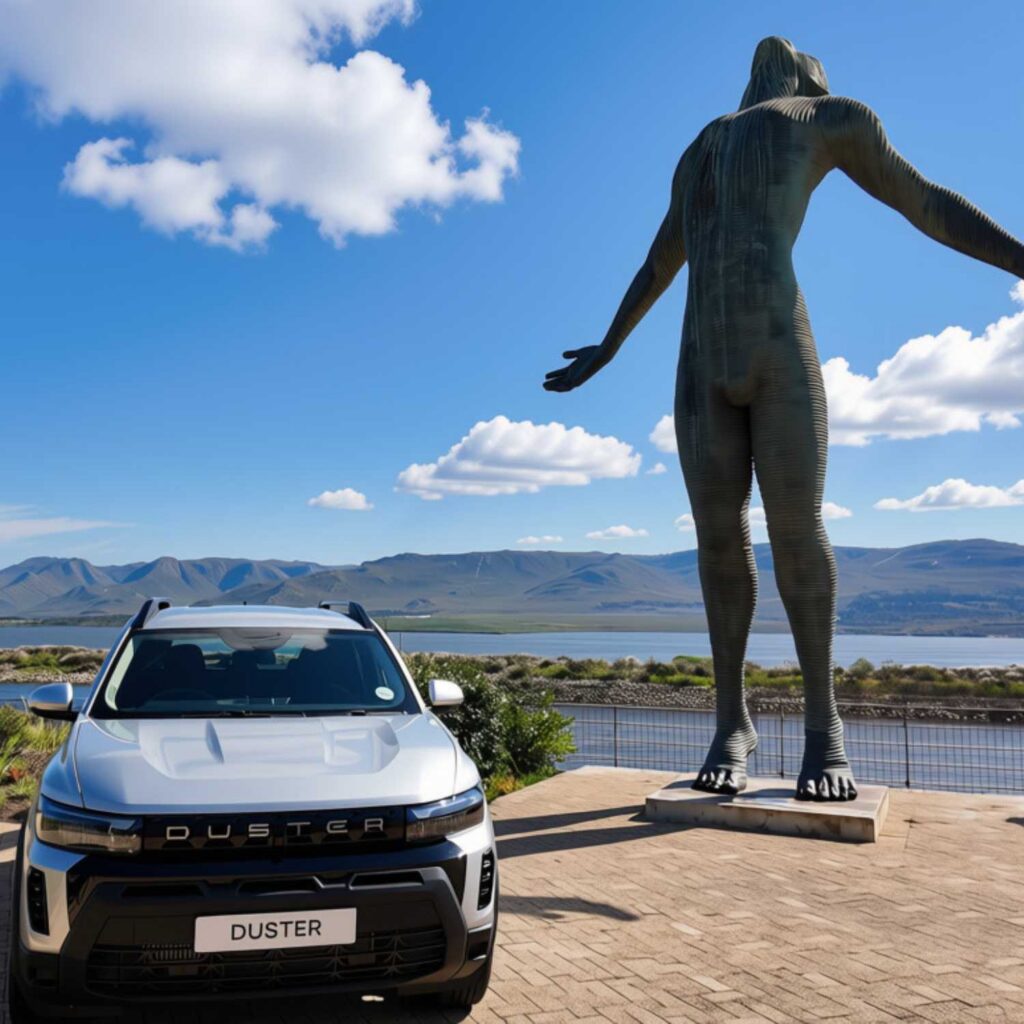 Statue at Benguela Cover with Renault Duster