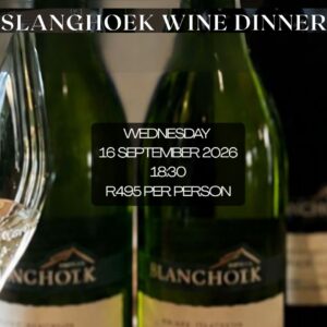 Cozinha Slanghoek Wine Dinner