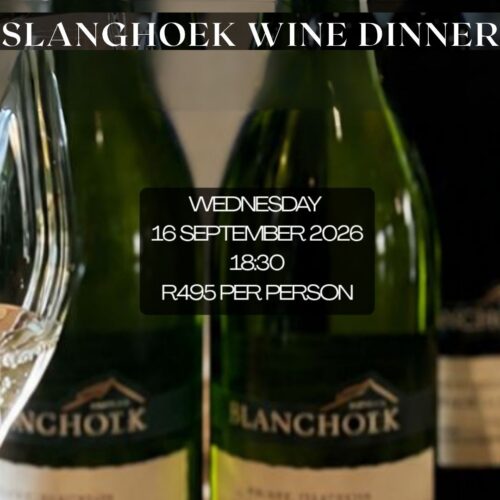 Cozinha Slanghoek Wine Dinner