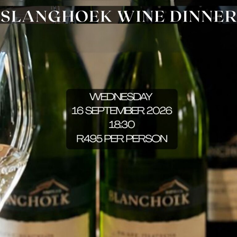 Cozinha Slanghoek Wine Dinner