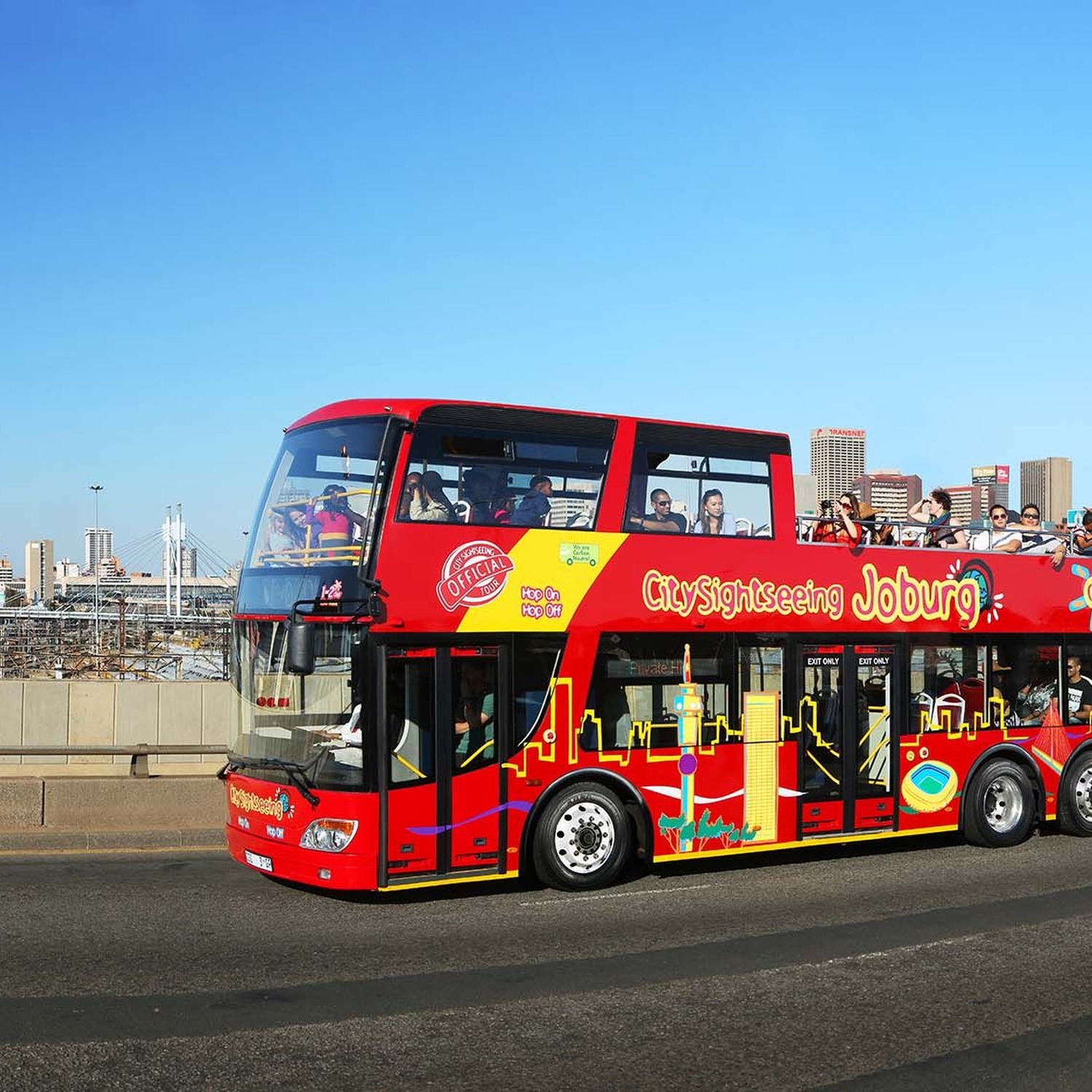 Red City Sightseeing bus in Johannesburg