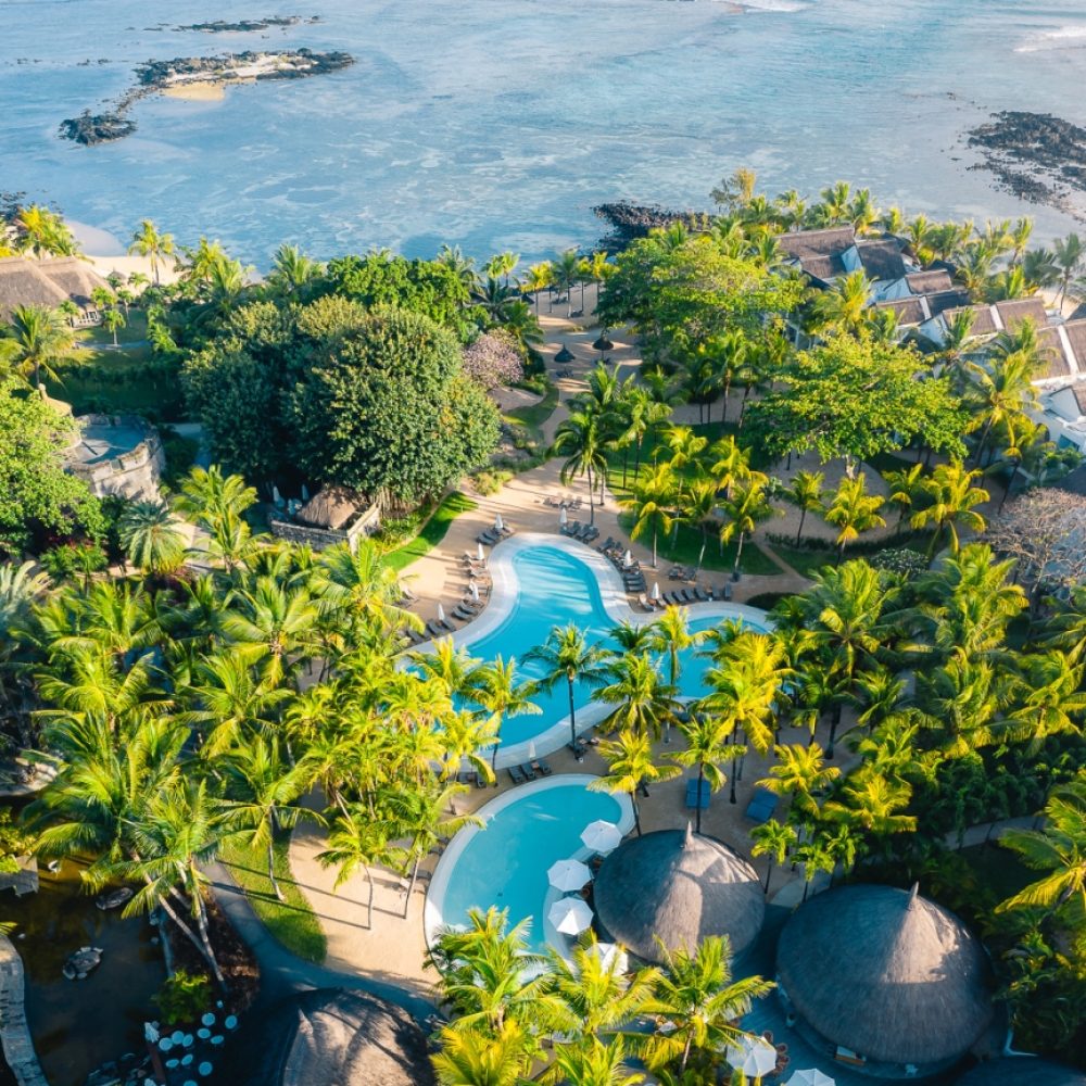 Canonnier_aerial_view6 Cannonier Beachcomber Mauritius Aerial Pool View